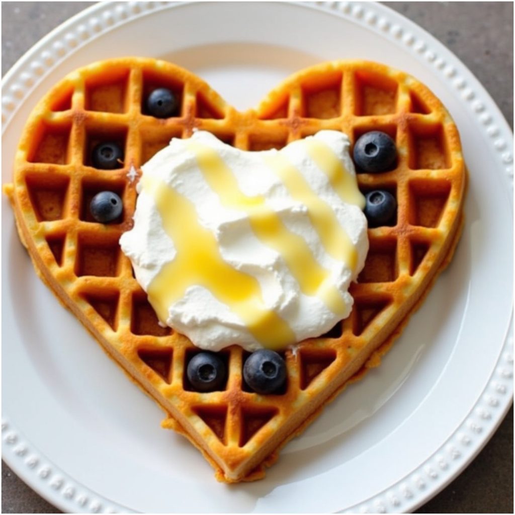 waffle with Greek Yogurt and Honey